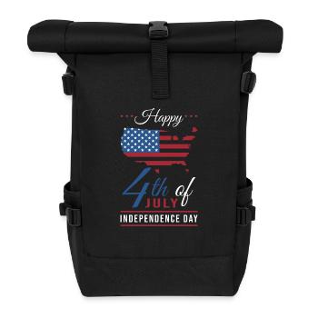 4th July Independence Day USA - Roll Top Backpack - black - Front