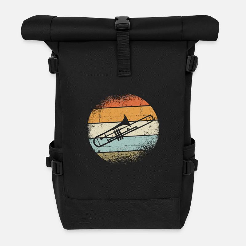 Posaunen Instrument - Rolltop Rucksack - Schwarz