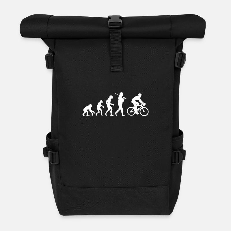 Evolution Fahrrad - Rolltop Rucksack - Schwarz