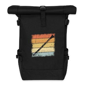 Clarinet - Roll Top Backpack - black - Front