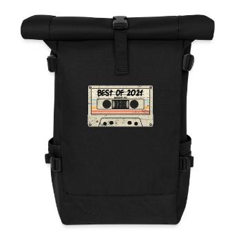 Best of 2021 Kasette - Rolltop Rucksack - Schwarz - Vorne