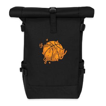 C’est My Girl Basketball America USA - Sac à dos roll top - noir - Devant