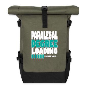 Un parajuriste invite à la formation - Sac à dos roll top - olive/noir - Devant