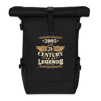 Vintage 2005 Birthday Sayings 21st Century - Roll Top Backpack - black - Front