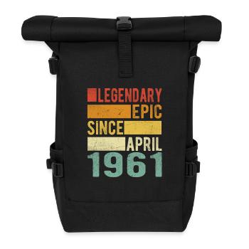 Anniversaire avril 1961 Épopée légendaire - Sac à dos roll top - noir - Devant