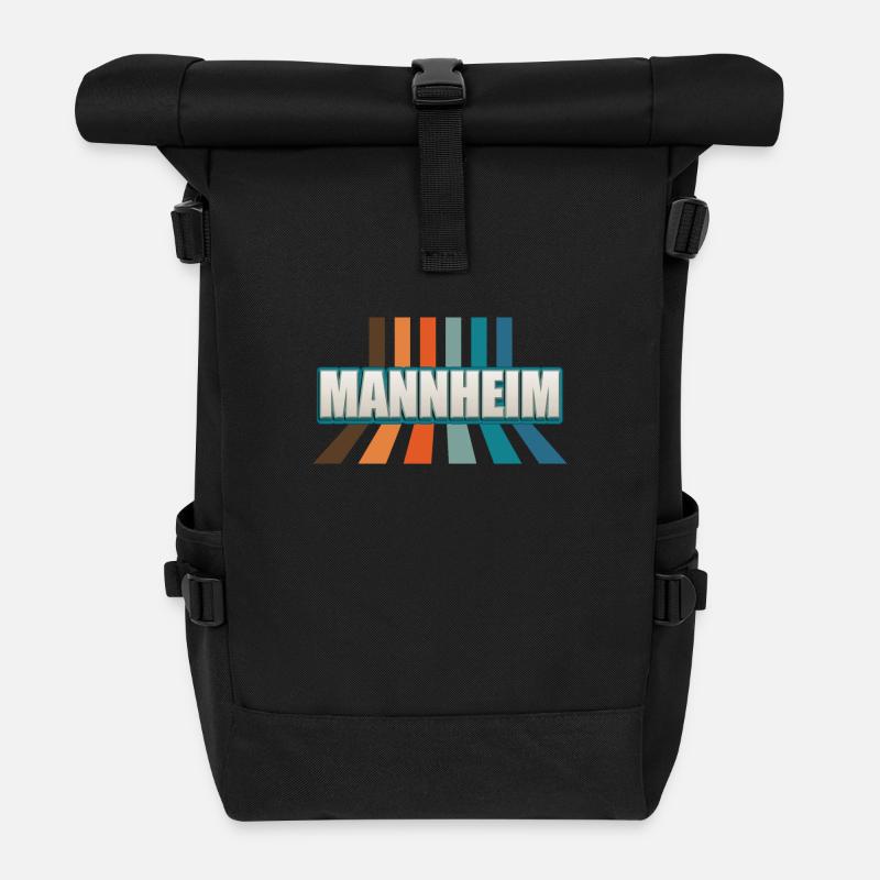 Mannheimerin Mannheimer Mannheim - Rolltop Rucksack - Schwarz