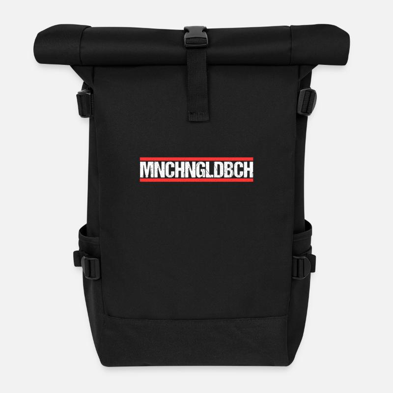 Mönchengladbacher Mönchengladbach - Rolltop Rucksack - Schwarz