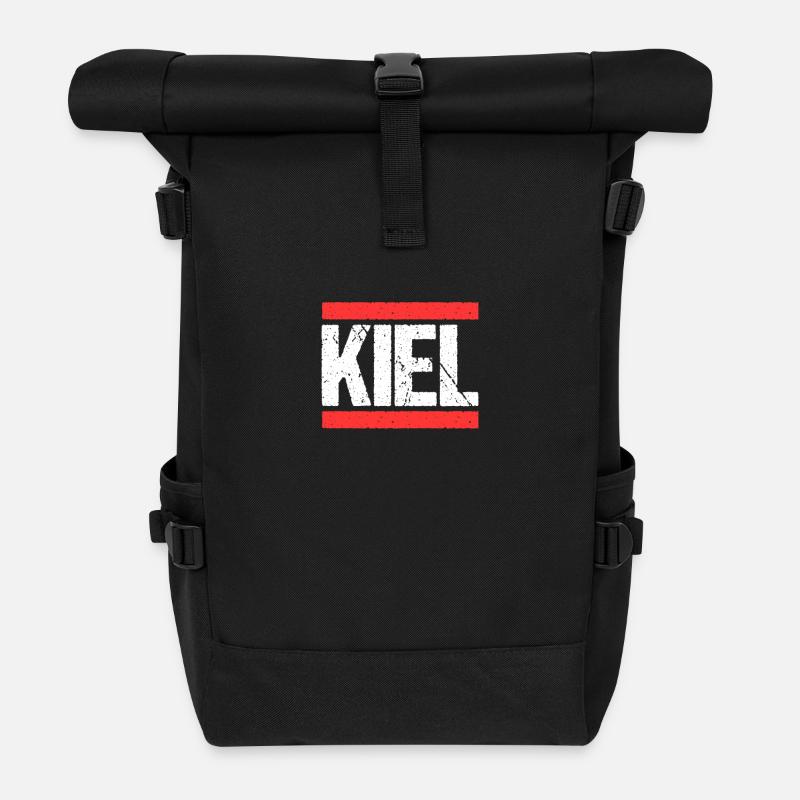 Kielerin Kieler Kiel - Rolltop Rucksack - Schwarz