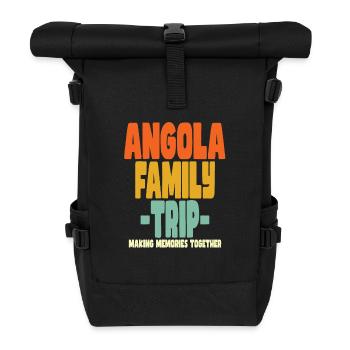 Vacances en famille en Angola - Sac à dos roll top - noir - Devant