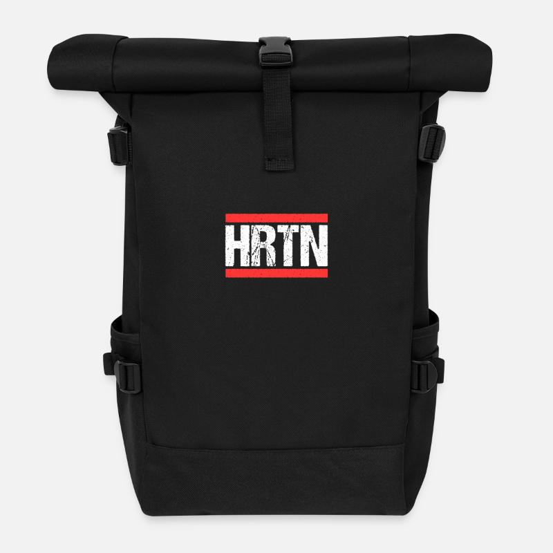 Hertenerin Hertener Herten - Rolltop Rucksack - Schwarz