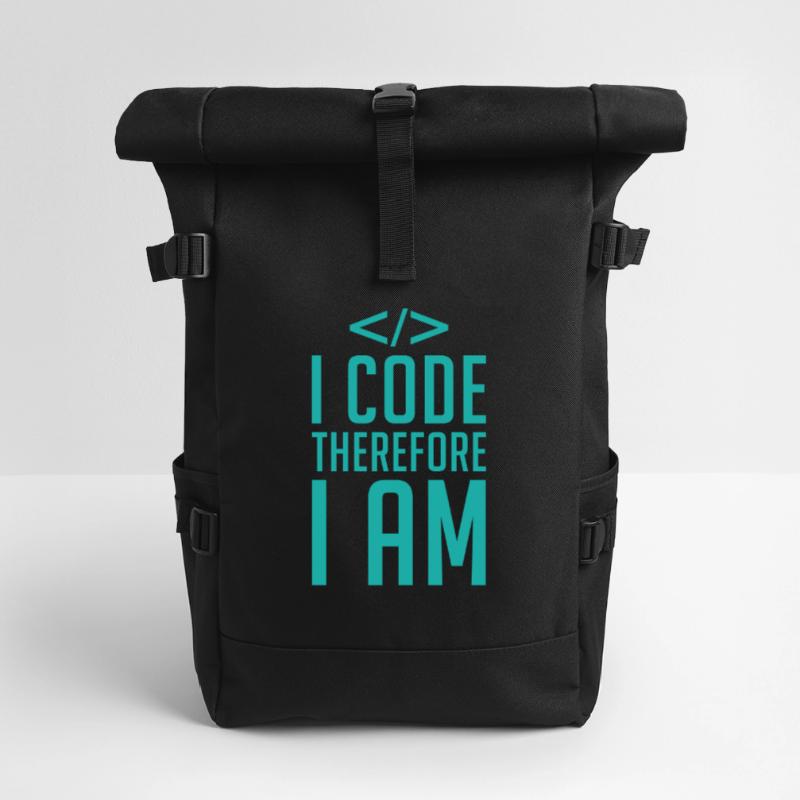 Code Codeur Programmeur Développeur Codeur Sac à dos roll top