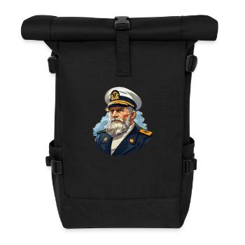 Voile de marin - Sac à dos roll top - noir - Devant