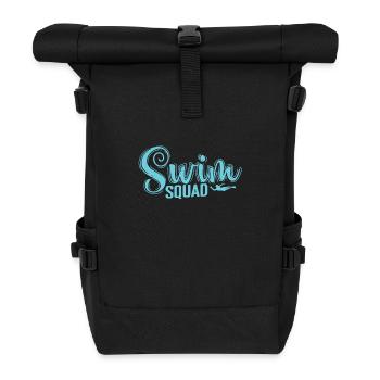 Swim Squad Sport Training - Rolltop Rucksack - Schwarz - Vorne