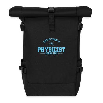 This is What a Physicist Looks like Studium - Roll Top Backpack - black - Front