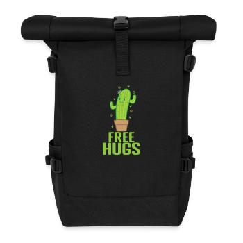 Gratuit câlins Cactus Plante - Sac à dos roll top - noir - Devant