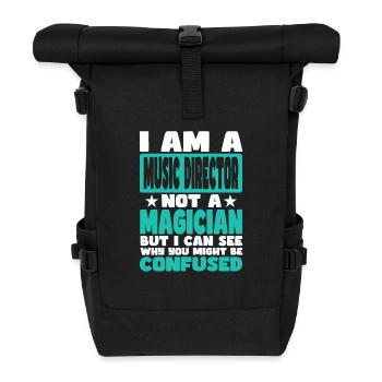 Musikalische Leitung - Rolltop Rucksack - Schwarz - Vorne