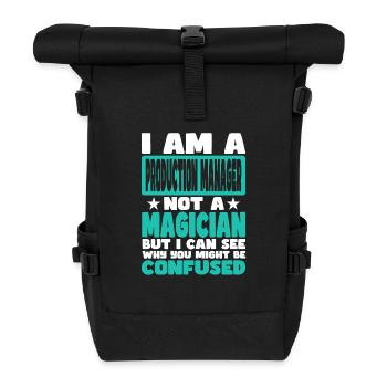Production Manager - Roll Top Backpack - black - Front