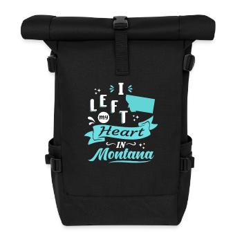 Montana Souvenir Love - Roll Top Backpack - black - Front