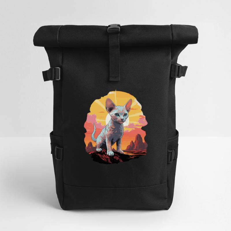 Chaton Devon Rex Chat Devon Rex Sac à dos roll top