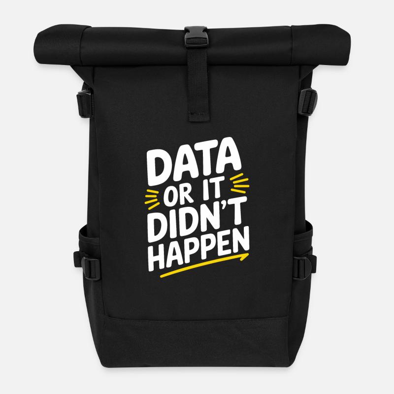 Data Analyst Data Scientist Data Engineer - Data - Rolltop Rucksack - Schwarz