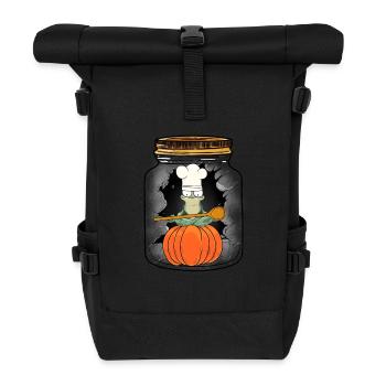 Cooking October Frog Pumpkin Kitchen Cooks Cook - Roll Top Backpack - black - Front