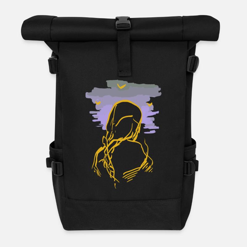 Hexe - Rolltop Rucksack - Schwarz