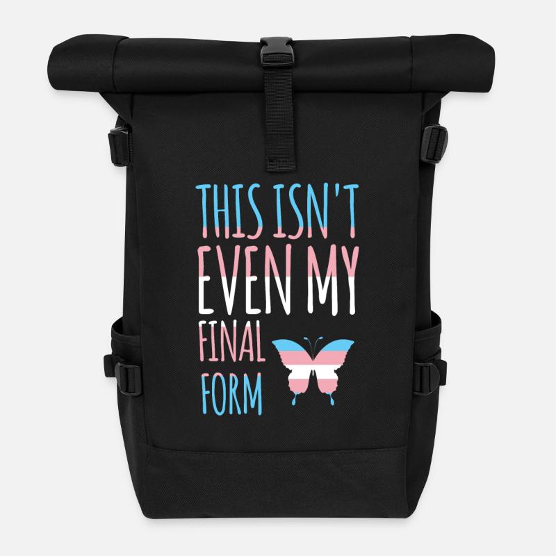 LGBT Pride Month - Transgender - Rolltop Rucksack - Schwarz