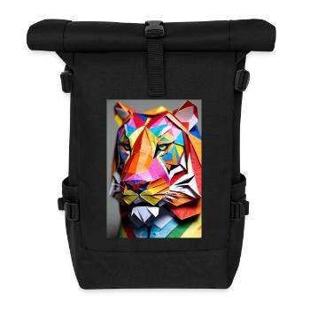 Rainbow Paper Tiger - Roll Top Backpack - black - Front