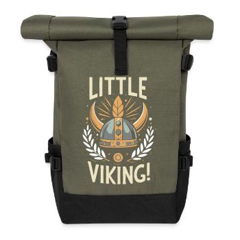 Petit Viking Couronné - Sac à dos roll top - olive/noir - Devant
