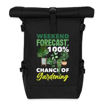 Garten- Und Pflanzenliebhaber Geschenke - Rolltop Rucksack - Schwarz - Vorne