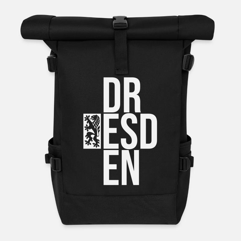 DR ESD EN - Rolltop Rucksack - Schwarz
