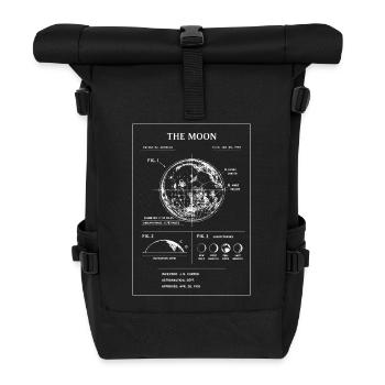 Carte Lunaire Modèle Lunaire - Sac à dos roll top - noir - Devant