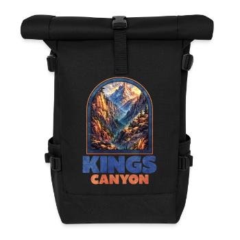 Kings Canyon Berglandschaft Poster - Rolltop Rucksack - Schwarz - Vorne