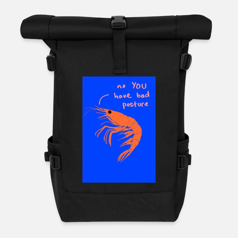 Schlechte Haltung - Rolltop Rucksack - Schwarz