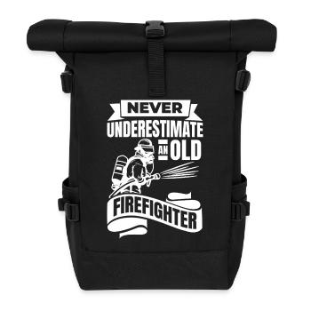 Fire Brigade Grandpa - Roll Top Backpack - black - Front