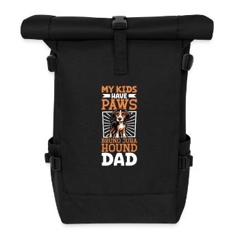 Papa chien du Jura - Sac à dos roll top - noir - Devant
