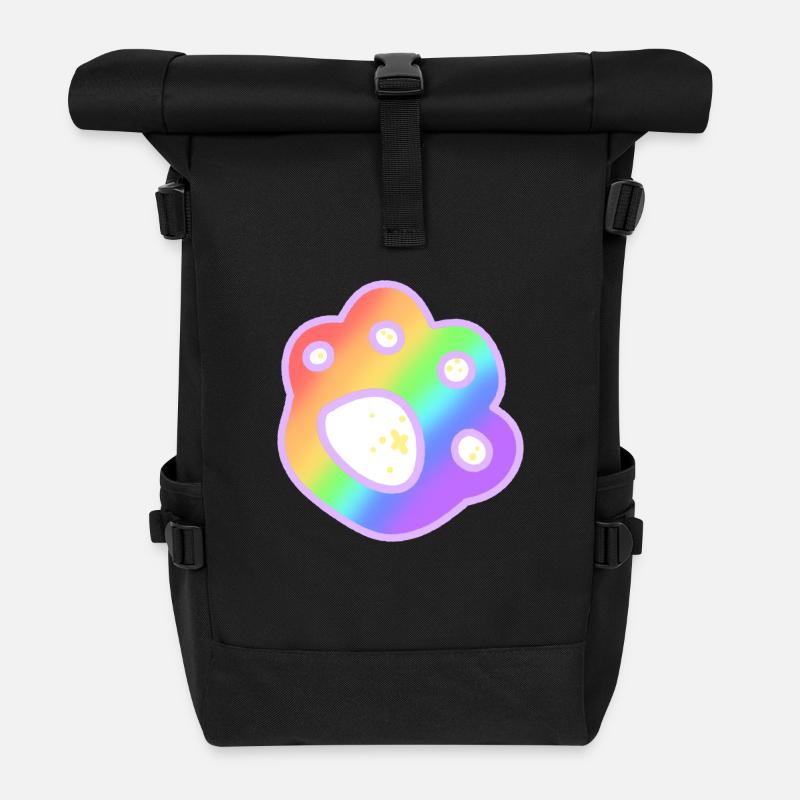 Pride Paw - Rolltop Rucksack - Schwarz