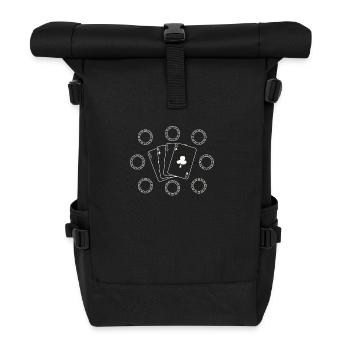 4 - Rolltop Rucksack - Schwarz - Vorne