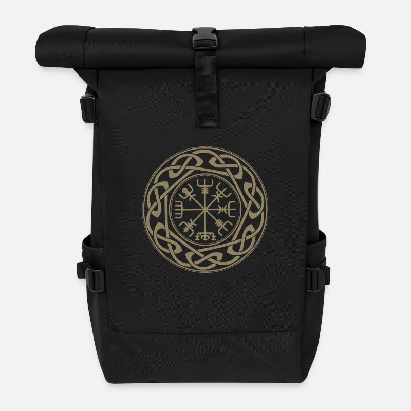 Wikinger Pagan Symbol vintage - Rolltop Rucksack - Schwarz