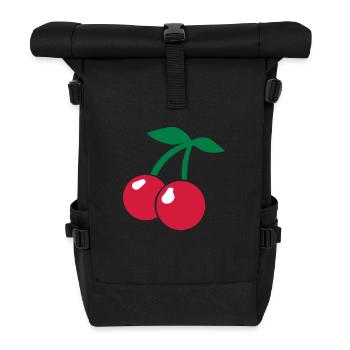 Kirchen/cherries - Sac à dos roll top - noir - Devant