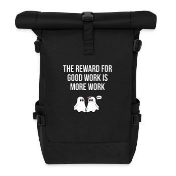 V01 GHOST QUOTES 10 - Roll Top Backpack - black - Front