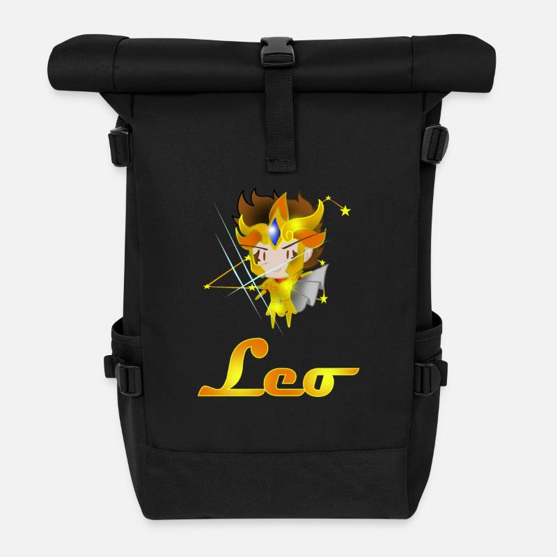 leo - Sac à dos roll top - noir