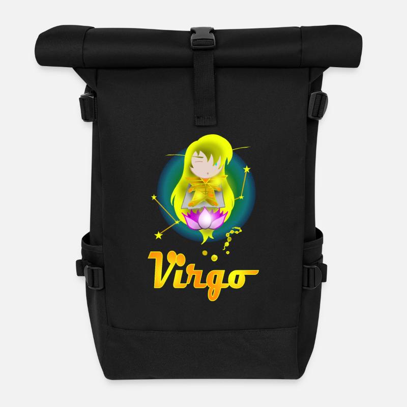 virgo - Sac à dos roll top - noir