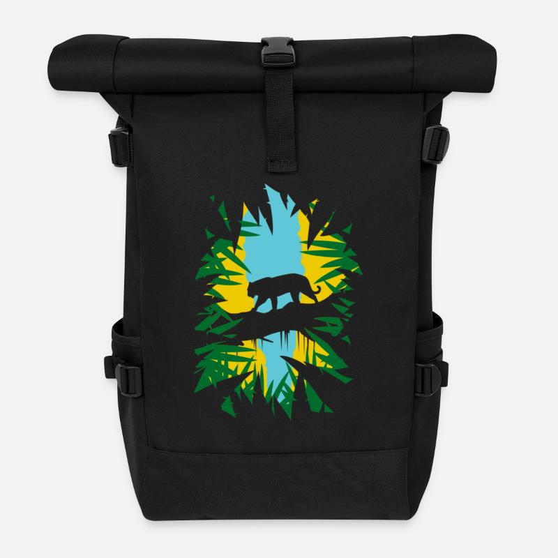 jungle - Roll Top Backpack - black
