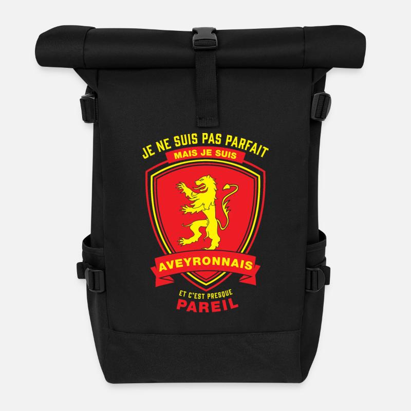 Aveyronnais Parfait - Sac à dos roll top - noir