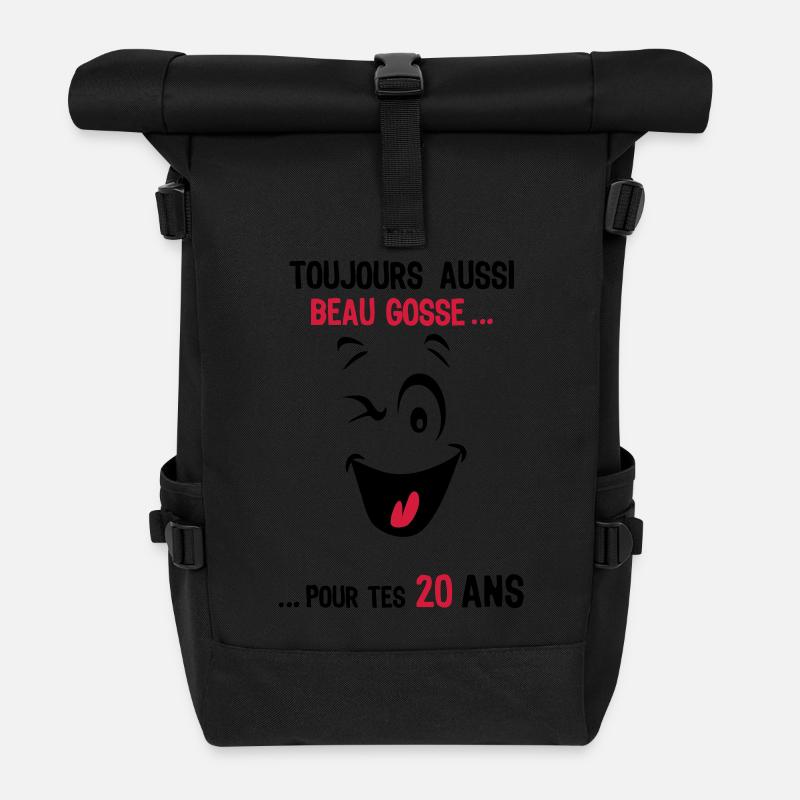 20 ans toujours beau gosse pour age smi - Sac à dos roll top - noir