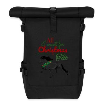 Tout ce que je veux pour Noël, c'est Tölt - Noir - Sac à dos roll top - noir - Devant