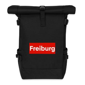 Freiburg Red Label - Rolltop Rucksack - Schwarz - Vorne