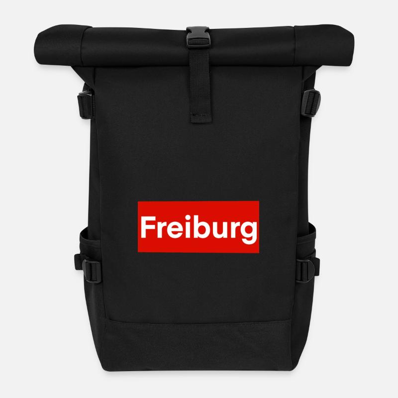 Freiburg Red Label - Rolltop Rucksack - Schwarz