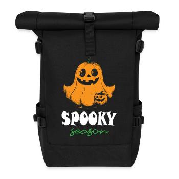 Spooky Season Halloween - Rolltop Rucksack - Schwarz - Vorne
